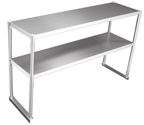 STAINLESS STEEL DOUBLE SHELF PASS THRU All made with high quality 430 stainless steel Easy to