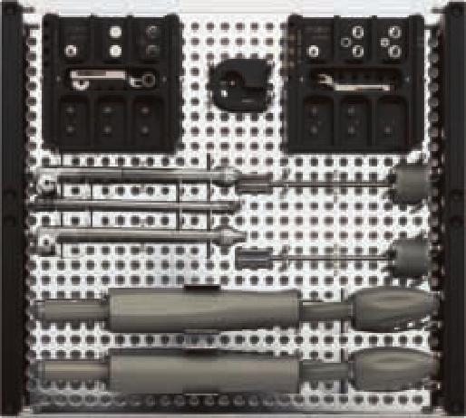 90 Screwdriver Set (01.505.002) Instrument Tray and Modules 60.505.003 Instrument Tray 60.505.004 Mini Module 1.5 mm for Instrument Tray, 60.505.005 Mini Module 2.0 mm for Instrument Tray, 60.505.006 Mini Module 2.
