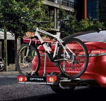 Bike carrier for all tow bars Capable of carrying 2 bikes and also suitable for e-bikes with a maximum payload of 60 kg.