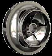 Heat flinger. Dissipates shaft-conducted heat. Different impeller types: A For low NPSH (standard).