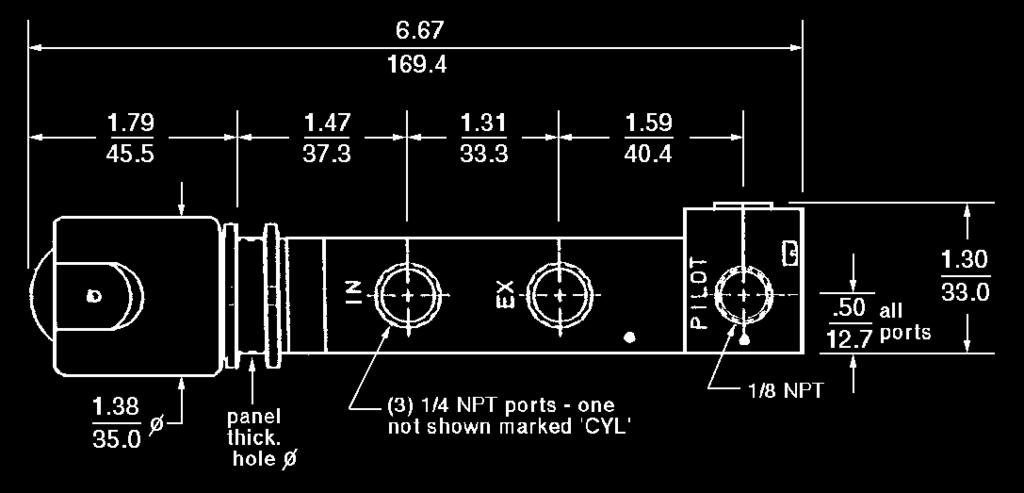 8 bar) Pilot trip/reset psi (bar) Min. Reset Max. Trip Inlet Pressure Pilot Pressure Pilot Pressure 15 (1.0) 9 (0.6) 3 (0.2) 30 (2.0) 14 (1.0) 6 (0.4) 50 (3.4) 23 (1.6) 12 (0.8) 70 (4.8) 31 (2.
