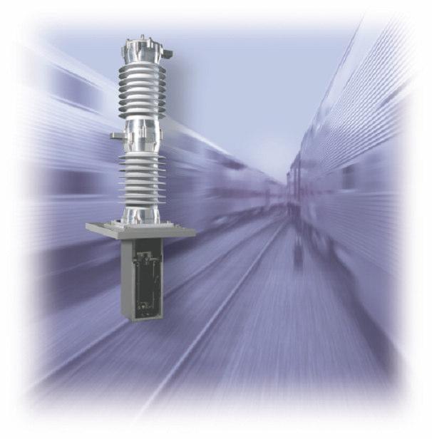 Outdoor vacuum breaker for railway applications - FSK II Single or two-pole outdoor vacuum breaker with magnetic