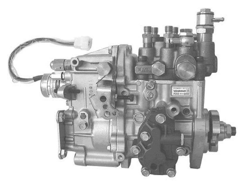 FUEL SYSTEM Figure 7-1 0000038 The following describes the features of the MP fuel injection pump, manufactured by Yanmar. The fuel injection pump is a very important component of the engine.