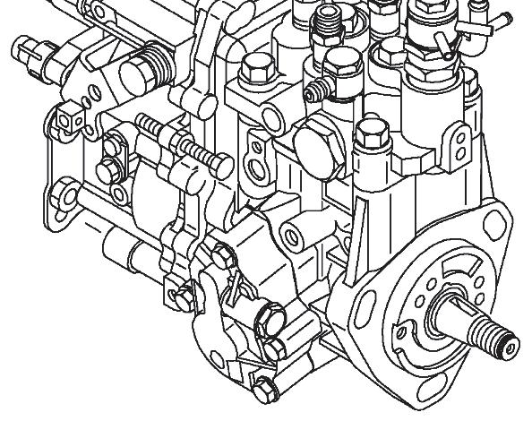 (3) FUEL SYSTEM Note: On TNV82-88 models the injection pump drive gear will remain captured in the gear case.