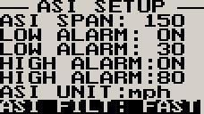 Any speed above this value will activate the alarm. Select your preferred units.