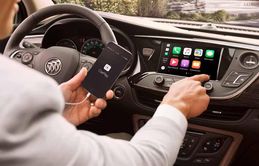 Apple CarPlay on screen MOBILE THERE S NOW A SIMPLER, SMARTER WAY TO USE YOUR SMARTPHONE IN YOUR CAR.