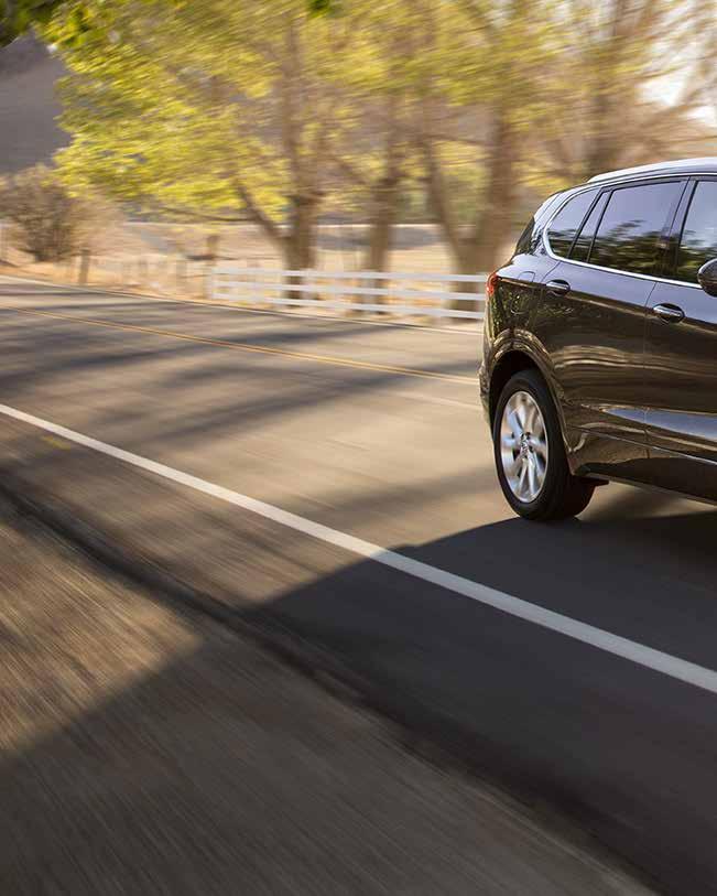 It only takes an instant to form your first impression. One press of the accelerator proves Envision has a SPIRITED PERFORMANCE SUITED TO THE WAY YOU LIVE.