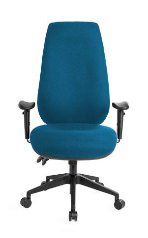 13/160 POPULAR OPTIONS See p.7 for more options CASTORS STARBASE ARMS SEAT Hard-floor, Polished Alloy Star-base, 3D Adjustable Arms, Your choice of any fabric.