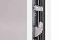 The lock plates on ThermoPlus doors are adjustable for an