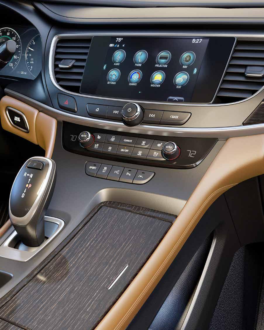 INTUITIVE IN THE ALL-NEW LACROSSE, A HOST OF COMMUNICATION AND CONVENIENCE FEATURES CREATE EFFORTLESS CONNECTIVITY.