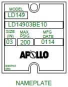 APOLLO BFV INSTALLATION MANUAL - Page 8 of 12 BUTTERFLY VALVE PART LISTS LC149 SERIES PARTS LIST A.551 9 1.