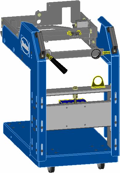 If ropes are used, ensure that they are positioned such that they can not damage the trolley. 3. Lift the trolley off of the pallet. 4.