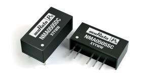 NMA 5V, 12V & 15V Series FEATURES RoHS compliant Effi ciency up to 80% Power density up to 0.