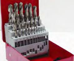 GRouP 025 STANDARD LENGTH DRILLS Jobber Drills Metric - Bright Finish General purpose drills for steels, cast steel, grey cast iron, malleable cast iron, nickel brass, aluminium alloy and graphite.