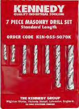 GROUP 055 MASONRY DRILLS Rotary Masonry Drill Bits Tungsten carbide tipped with roll forged flutes. A general purpose mortar and masonry drill bit suitable for workshop and maintenance.