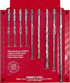 SDS HAMMEr DrILLS SDS-Style Fitting Hammer Drill Bits Tungsten carbide tipped and suitable for all SDS direct fitting hammer drills.