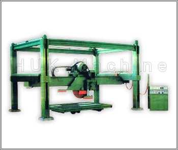 Block Cutter Machine The HK-0103/A Block Cutter is fully automatic with 4 columns. It can support a block with 25 tons of weight. It cuts the block in vertical and horizontal ways.