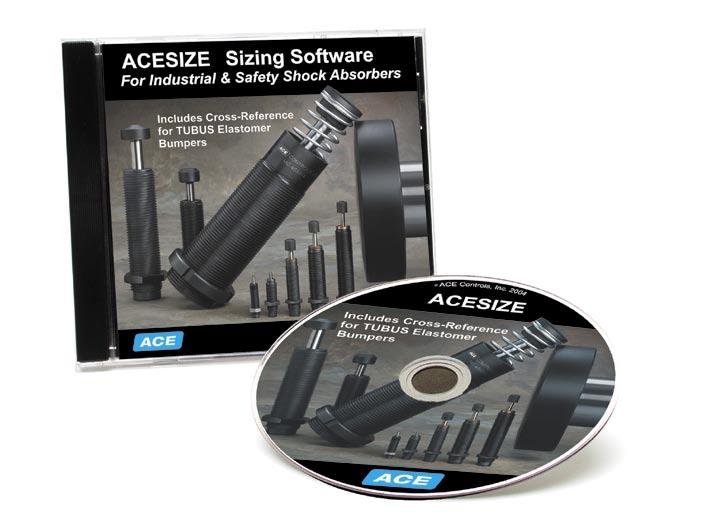 ACESIZE and CAD Files ACE Controls sizing software ACESIZE is available to assist you in selecting the proper shock absorber for your application.