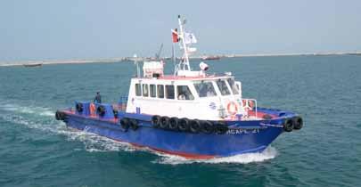5 ton/m2 2 x DAEWOO 222 TIM rating 800HP @ 2100RPM 2 x Fixed pitch propeller, Four blade, MnBr 2 x 36KW gen Set 380V 50HZ 3 Ph 1 x Steering gear 4000 Ltrs 1000 Ltrs 6 Offshore Personnel 20 Seats