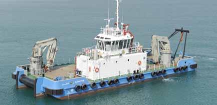 WORKBOATS MULTI-PURPOSE WORKBOATS SELF PROPELLED BARGES, Maximum, Cruising Deck Area 30.00 m 12.50 m 3.80 m 11 knots 9.5 knots 220 m2 (moulded) (at midship) Draft, loaded, maximum Deck Cargo Space 26.