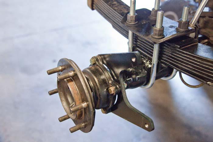 step 13 - INSTALL BRACKET Using 3-M10x40mm bolts (per side), install the brake caliper bracket on the