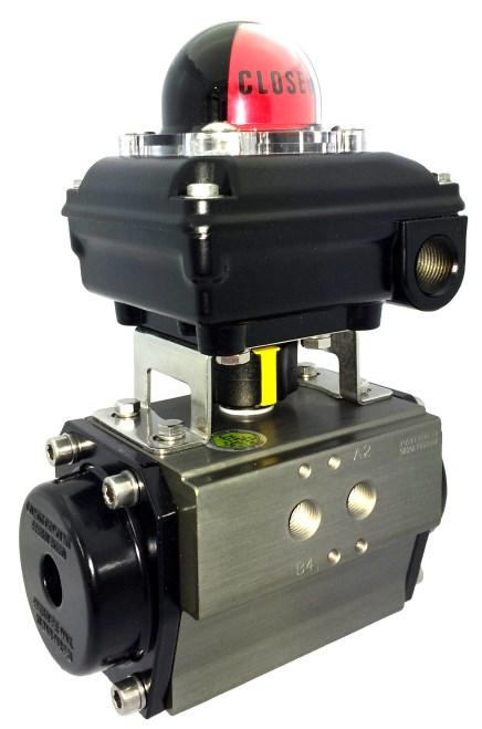 Positioner: Sets the degree of opening of the actuator (and therefore valve) proportional to a control