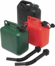 VLB3046 5 litre green petrol plastic can with spout.