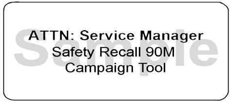 [Parts Ordering continued ] This UIO matrix is provided to inform your dealership of the approximate number of vehicles in your state that are covered by this Safety Recall.