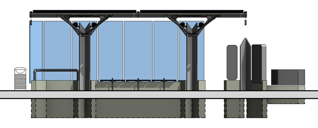 Construction Cost Breakdown Columbia Pike Transit Station Estimated Construction Cost (Standard size): $361,000 Structure: $192,000 Structure includes: Steel beams, bracing and columns Glass roof