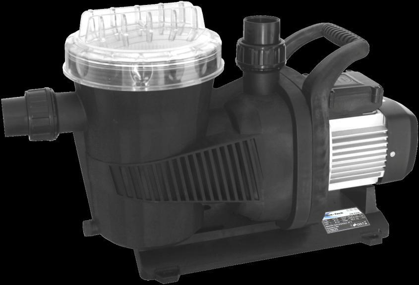 LEQ pumps are equipped with an extra large filter and therefore special designed for swimming pools and swimming ponds.