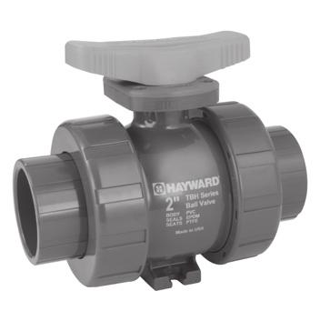 TBH SERIES (cont.) TBH Series true union ball valves are offered in PVC and CPVC. O-rings are FPM or EPDM and seats are PTFE. All valves are assembled with silicone free lubricant.