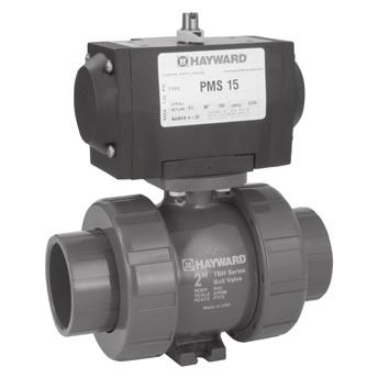 PM SERIES AUTOMATED Cost effective, rack-and-pinion pneumatically actuated PMD or PMS Series actuator and TBH Series true union ball valve complete with solenoid.