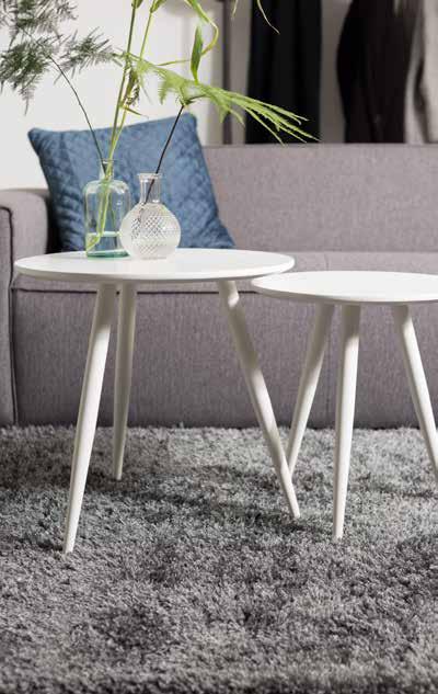 DAVEN Set of 2 side tables 18 mm MDF table