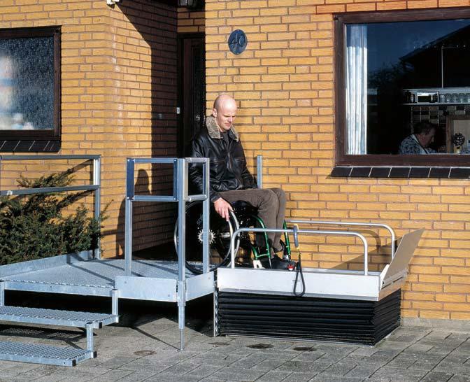 LIFTING PLATFORMS 12 The lifting platforms are designed for lifting wheelchair users or the walking-impaired over height differences of up to 2 metres.