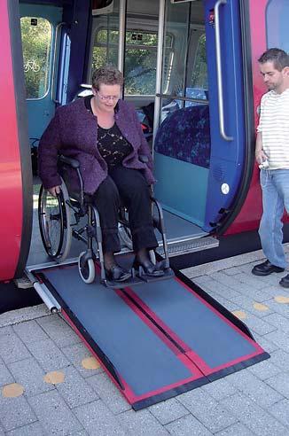 PUBLIC TRANSPORT Solutions for public transport ranges from simple ramps and mobile lifting platforms to specially designed products.