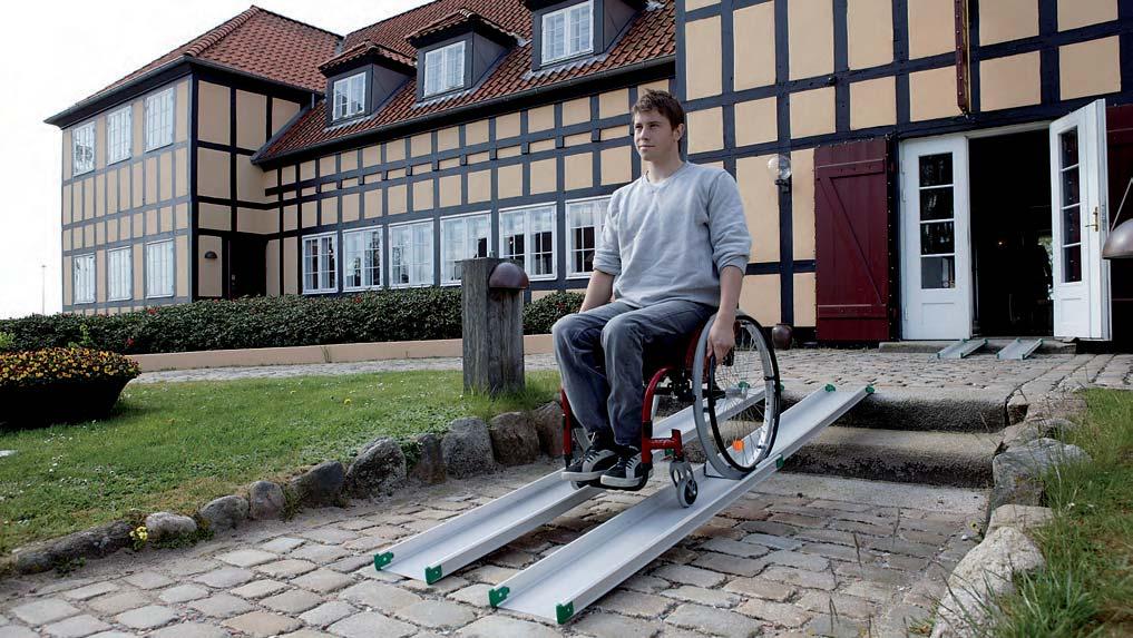 RAMPS 4 The ramps are used to negotiate steps and kerbs, when the wheelchair is to be put in a vehicle, or when one needs to even out a