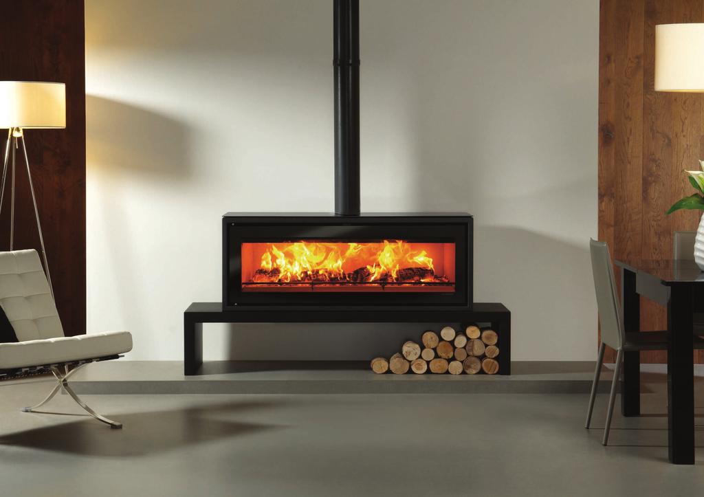 RIVA I STUDIO FREESTANDING This Freestanding version of the Riva Studio offers you up to 18kW of heating capacity as well as superb views of the flames.