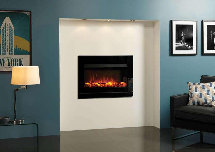 Offering chic, contemporary styling this mesmerising fire and frame choice creates an eye-catching centrepiece that can suit a wide range of interiors.