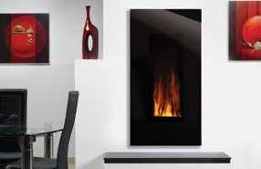 8kW Frame Dimensions w x h x d (mm) Studio 1: 1120 x 675 x 118 A stunning flame-effect with four levels of brightness is available at the touch of a button on