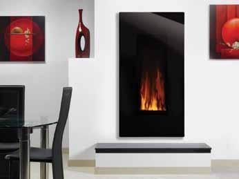 Easy to fit, this designer fire can simply be hung on the wall and its shallow depth means it will only protrude minimally into your room.