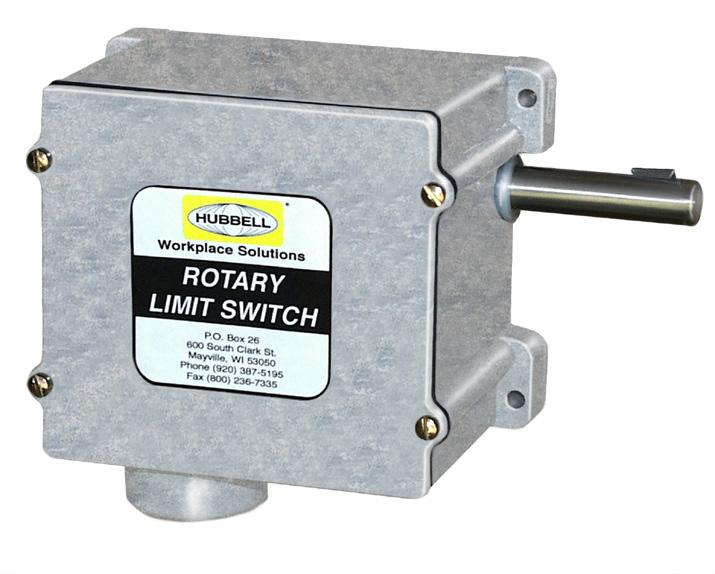 Entertainment Industry Products Rotary Limit Switches Series 54 Series 54 and 55 Rotary Limit Switches Rotary Limit Switches limit the travel of electrically operated doors, conveyors, hoists and