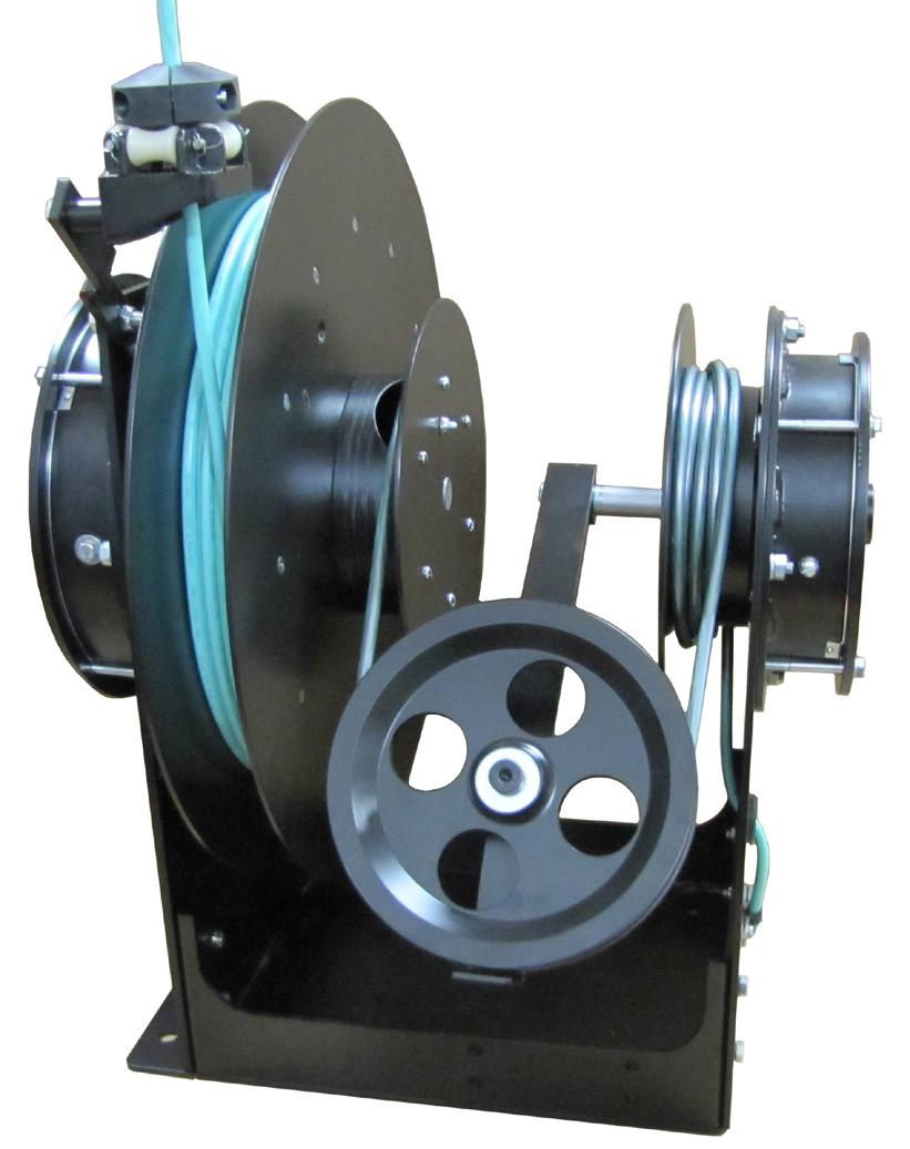 Entertainment Industry Products Cable Reels Series 'WB' Cable Reels Without Slip Rings Gleason Series 'WB' (without brushes) Cable Reels are continuous contact reels designed for applications where