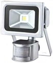 LED FLOOD LIGHT WITH MOTION SENSOR MAINS 240VAC POWERED AUTOMATIC ON/OFF This inclusive motion sensor light