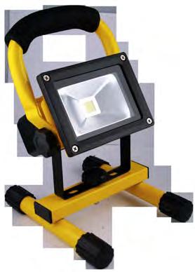 LED PORTABLE WORKLIGHT IP65 RECHARGEABLE HIGH POWER ENERGY EFFICIENT LED - WEATHER PROOF The IP65 highly energy efficient portable rechargeable flood light utilises the