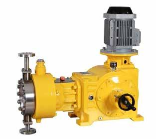 High Pressure Hydraulic Diaphragm Pumps Hydraulic Diaphragm Metering Pumps It consists of three main devices: (1)driving device, (2) adjusting device, (3) liquid delivery device.