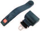 Measures 2"W x 60" long. Universal Retractable Seat Belt MIX OR MATCH FOR BEST BUY SEAT-2001 Seat Belt/Lap Belt MIX OR MATCH FOR BEST BUY SEAT-2000 SEAT-2002 Shown without hardware.