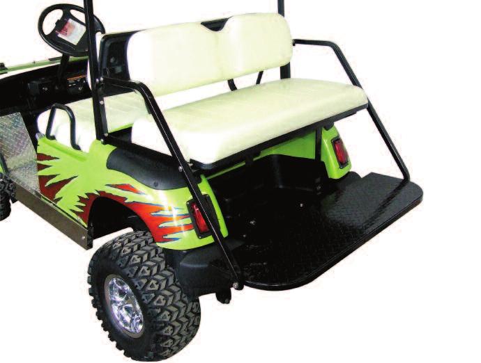 COVERS DIAMOND PLATE, BRUSH GUARDS LIFT KITS, FENDER FLARES Create additional passenger seating with style and comfort.