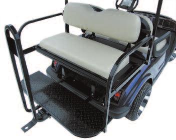 YAMAHA DRIVE REAR SEAT KITS 16 Gauge Steel Construction :: Durable Powder Coat Paint :: OEM Cushion Patterns :: Stainless Steel Mounting Hardware :: 2 Seat Options SEAT KITS, BOXES, CUSTOM SEAT