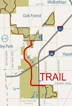 Department: Trail System (New) Project: Construction of Tinley Creek Bike Trail Connection. Project #: 98-008 5,6,17 Construction of Tinley Creek Bike Trail Connection. Dependent on grant funding.