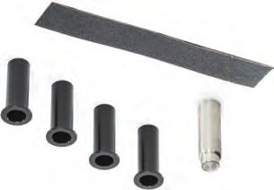 6104 Qty 4: Delrin Bushings for 2 Door Kit Qty 1: 6 Emery Cloth Strip Qty 1: Bushing Removal Tool Kit Contents for 4 Door: # 55014.